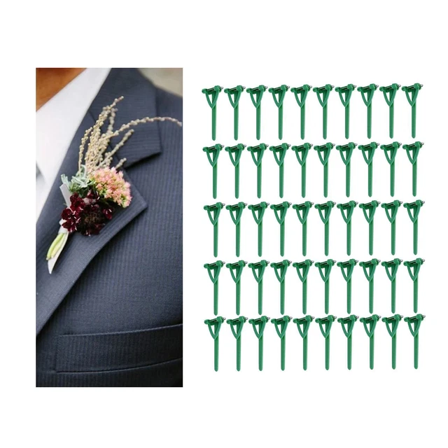 50 Pièces Corsage Breastpin DIY Triangle Léger Pour Robes Blouse
