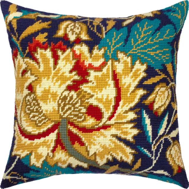 DIY Needlepoint/Tapestry vintage throw pillow cover "TULIP" embroidery kit