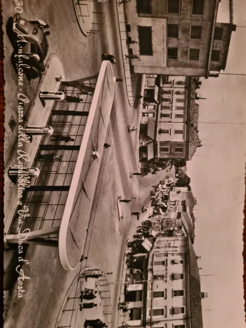 Monfalcone (Gorizia) piazza della Repubblica e via Duca d'Aosta v.1959