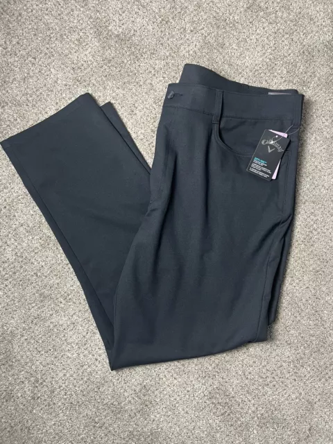 NWT Callaway Men’s Golf Pants Opti Dri Size 40x30 Black