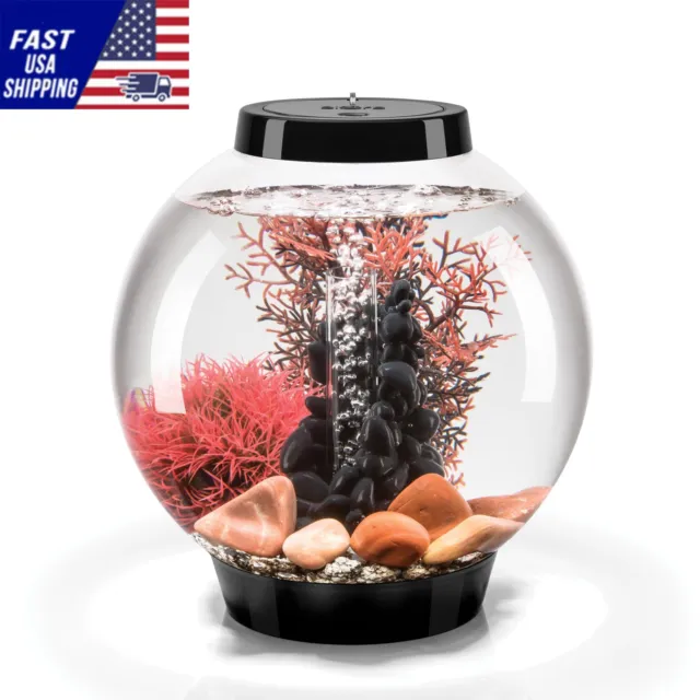 biOrb CLASSIC Aquarium with All Decor and Accessories Included - White LED Light