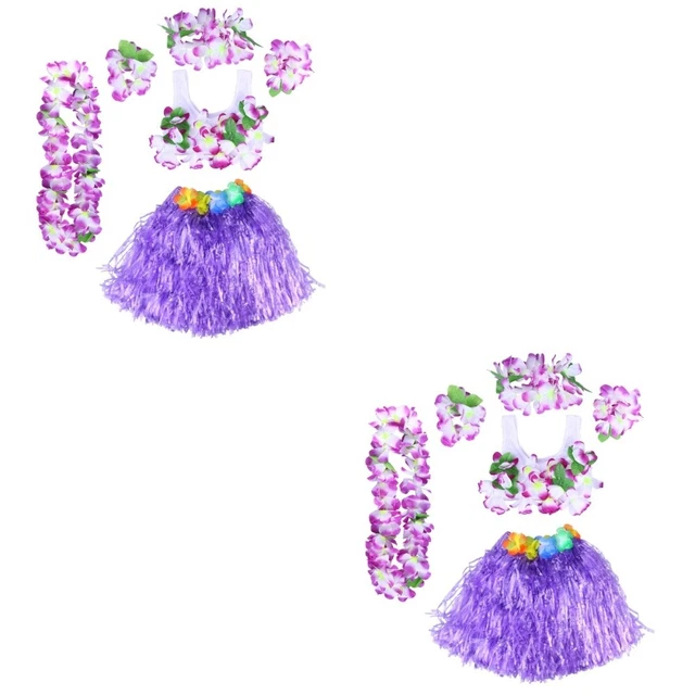 12 Pcs Mancare Collane Di Fiori Per Le Donne Ghirlanda Danza Hawaiana