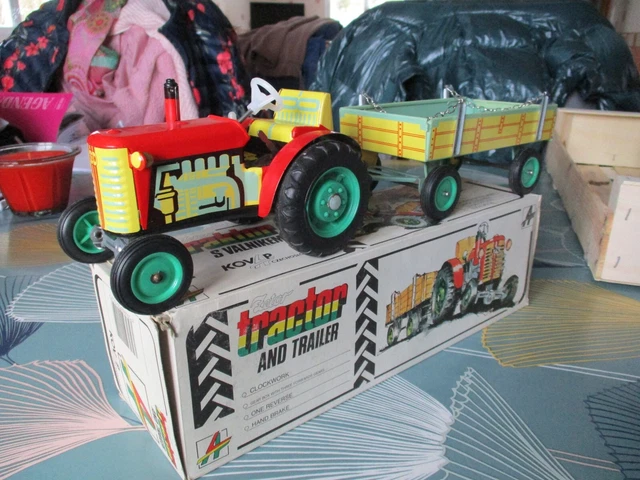 jouet ancien tôle grand tracteur remorque Structo Rocker de Structo Toys | eBay