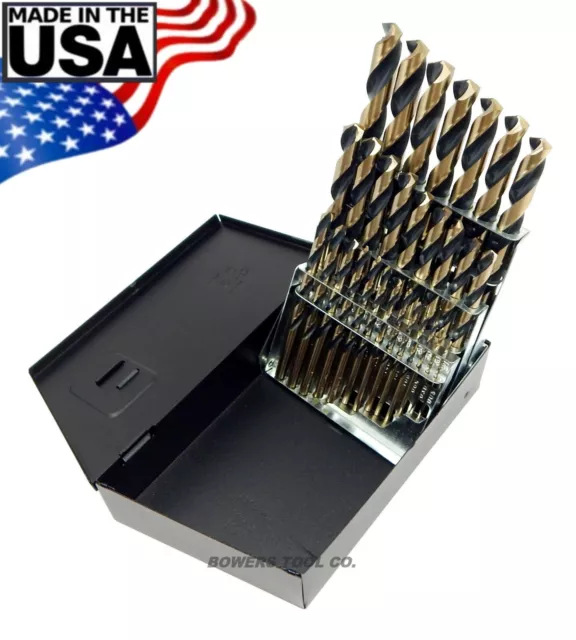 Norseman 29pc HI-Molybdenum M7 Drill Bit Set w Index 1/16-1/2 Jobber USA SP-29