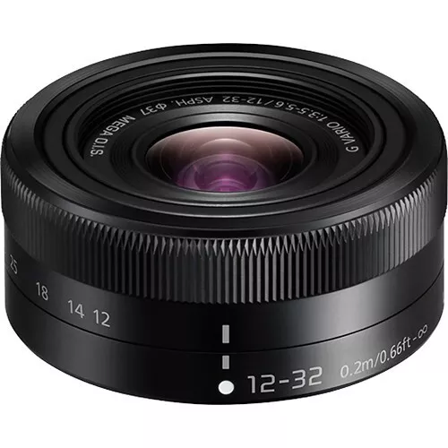 (Open Box) Panasonic Lumix G Vario 12-32mm f/3.5-5.6 Mega OIS ED Lens - Black