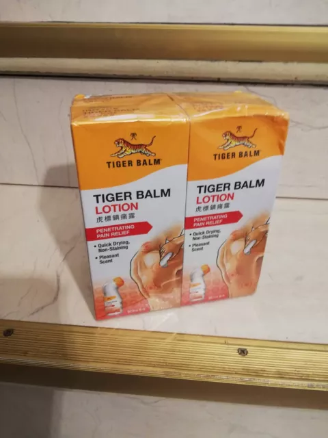 4 Schachteln x 80 ml Tiger Balm Lotion, starke Schmerzlinderung bei...