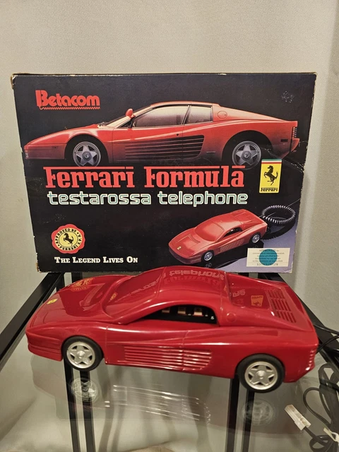 VINTAGE BETACOM FERRARI TESTAROSSA CAR PHONE  RETRO With Box And Paperwork