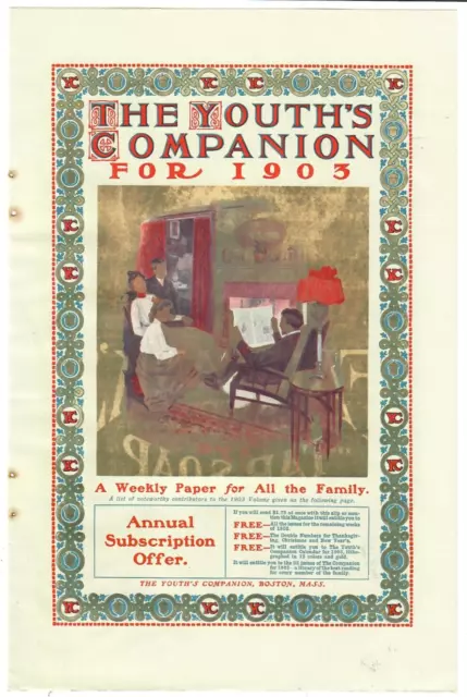 1902 The Youth's Companion For 1903 Antique Print Ad Annual Subscription Offer