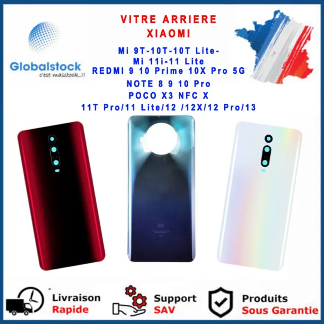 Vitre Arriere Xiaomi Mi 9 10 11 / Redmi 9 10 / Note 8 9 10 / Poco / 11T 11 12 13