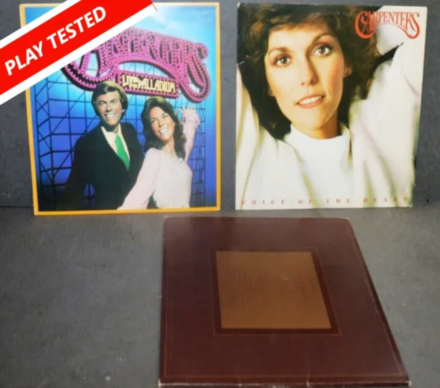 JOB LOT  3 x The Carpenters 12” Inch Vinyl Albums LP Record SINGLES 1969 - 1973