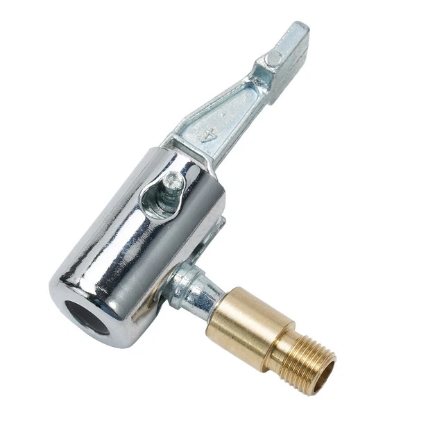 2x Adaptateurs Valve Pneu Laiton Clip Sur Voiture - Mandrin Air Pompe 8mm