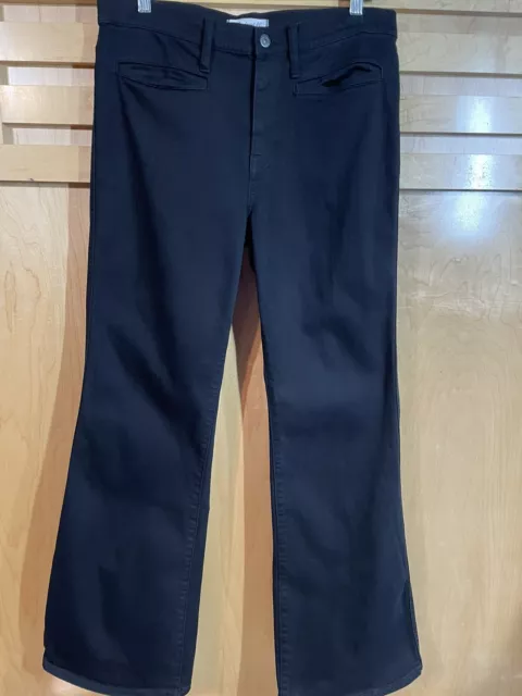 Madewell Flea Market Flare Jeans Women’s Size 31X32 Black Dark Wash Denim