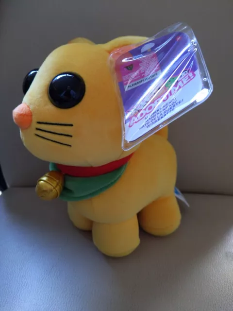 ROBLOX ADOPT ME Ginger Cat Maneki plush with virtual code new 29cm £20. ...