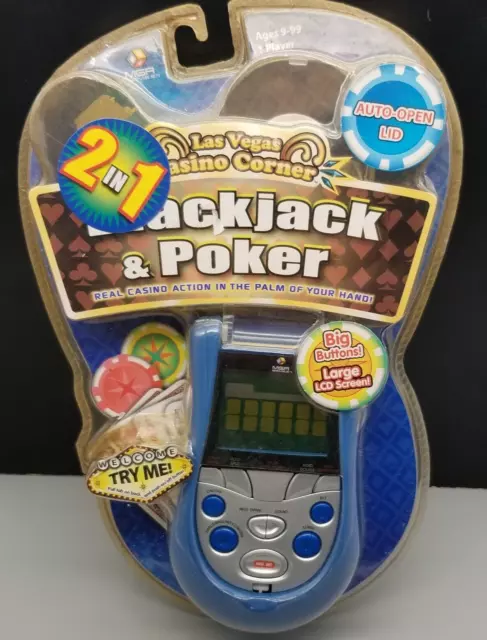 Electronic Handheld Poker Las Vegas Casino Corner 5 Card Draw