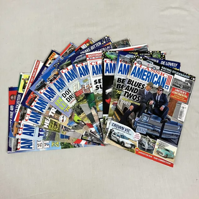 Classic American Cars Magazine - Bundle of 12 Issues Complete Year From 2021