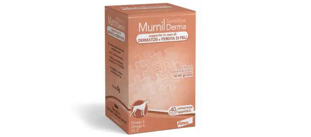 Murnil Sensitive Derma Tabs 40CPR. Supporto di dermatosi e perdita di peli.