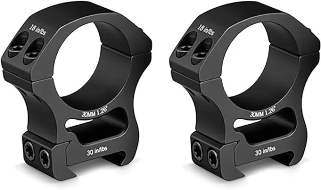 Vortex Optics Pro Series Riflescope Rings 30mm - High 1.26 Inch