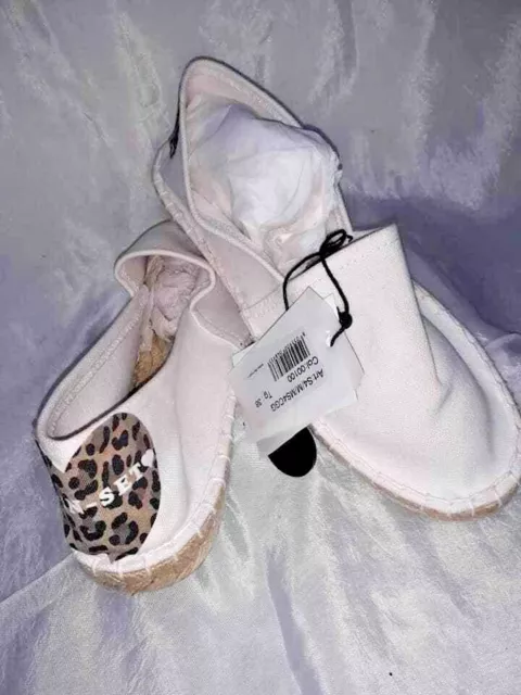 Twin Set Espadrillas Donna Bianco Leopard Woman Shoes Schuhe Zapatos Chaussures