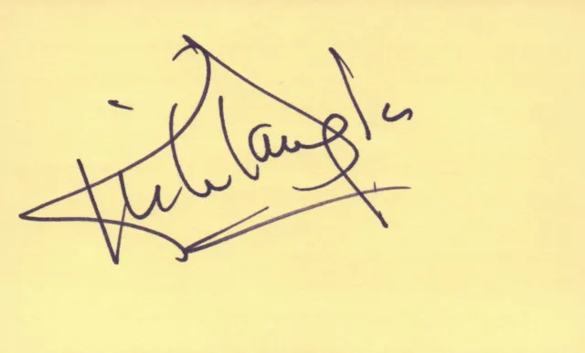Kirk Douglas Actor TV Movie Autographed Signed Index Card JSA COA