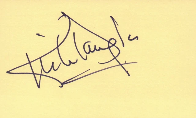 Kirk Douglas Actor TV Movie Autographed Signed Index Card JSA COA