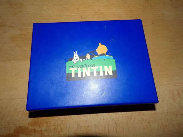 TINTIN - jeu de cartes - en voiture Tintin - Hergé - double jeu de 54 cartes