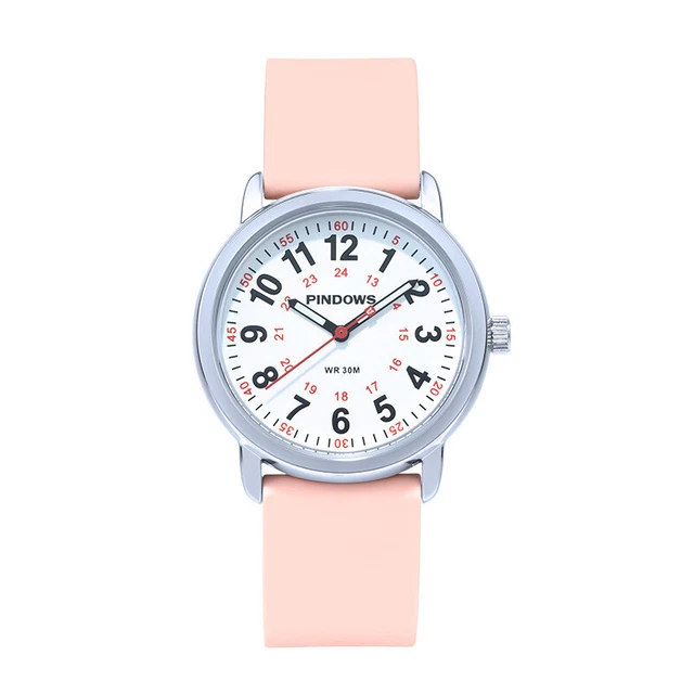 Student Multifunction Luminous Waterproof Jelly Silicone Band Quartz Wrist Watch