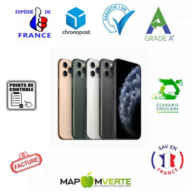 Apple iPhone 11 Pro - Neuf (Déconditionné A+) - Garantie 1 an -Expédié en France