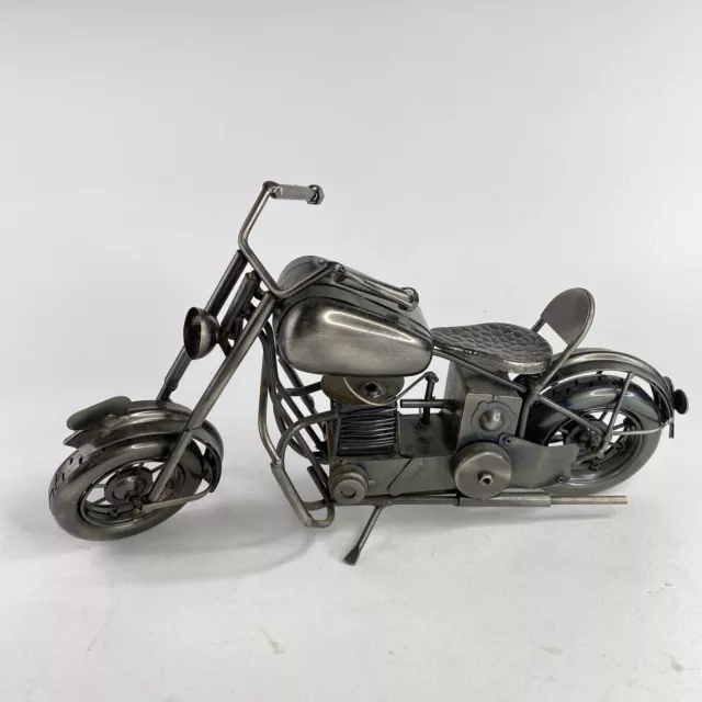 Motorcycle Harley Davidson Metal Art Decor Standing Model Sculpture