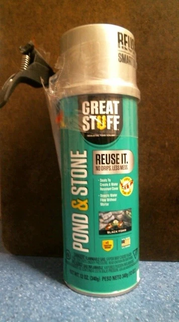 Great Stuff 01212, Pond & Stone Insulating Foam Sealant, Black, FREE SHIPPING