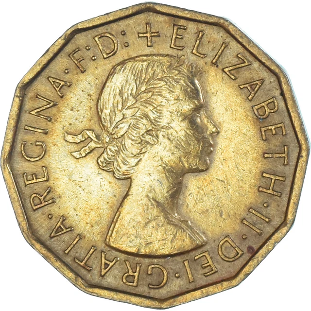[#1338601] Coin, Great Britain, 3 Pence, 1966