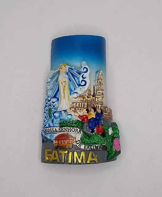 Magnete Calamita Resina Frigo  Souvenir Fridge Magnet Fatima Portogallo