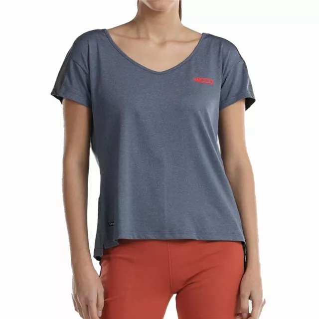 Damen Kurzarm-T-Shirt +8000 Novar  Berg Grau