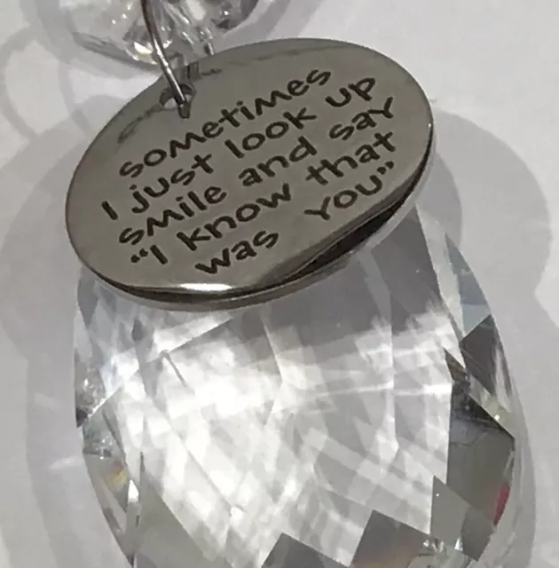 Memorial Loss Sun Catcher In Loving Memory Caring Verse Keepsake Gift