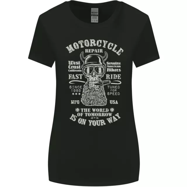 Motorcycle Repair Motorbike Biker Womens Wider Cut T-Shirt
