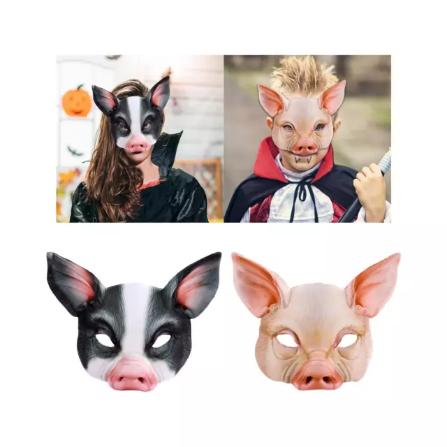 Half Face Animal Mask Cosplay Durable Headgear for Prom