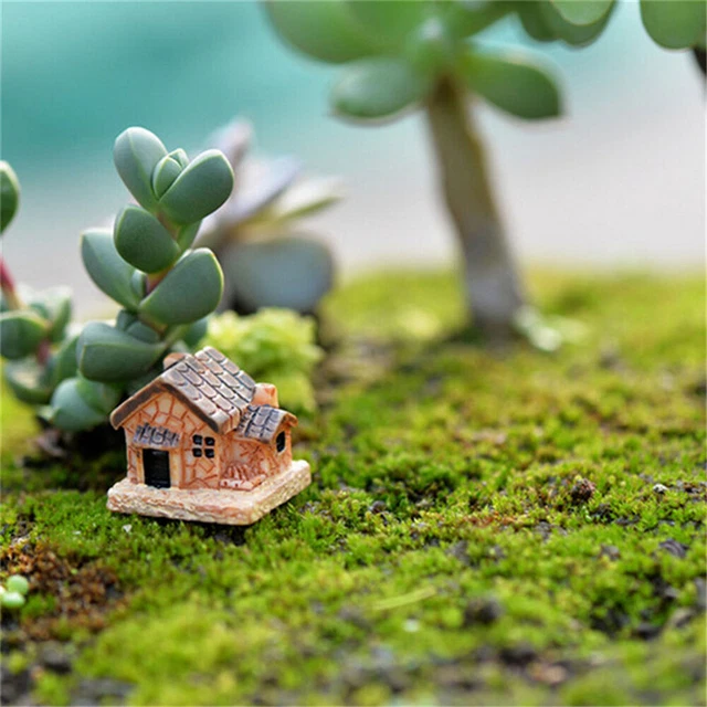 Ornament Fairy Garden Landscape Decor Resin House Mini Small House Dollhouse