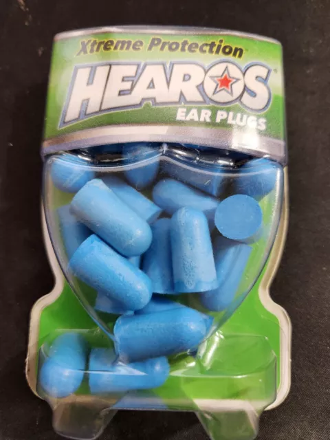 Hearos Xtreme Protection Blue Series Ear Plugs Highest NRR 14 Pairs