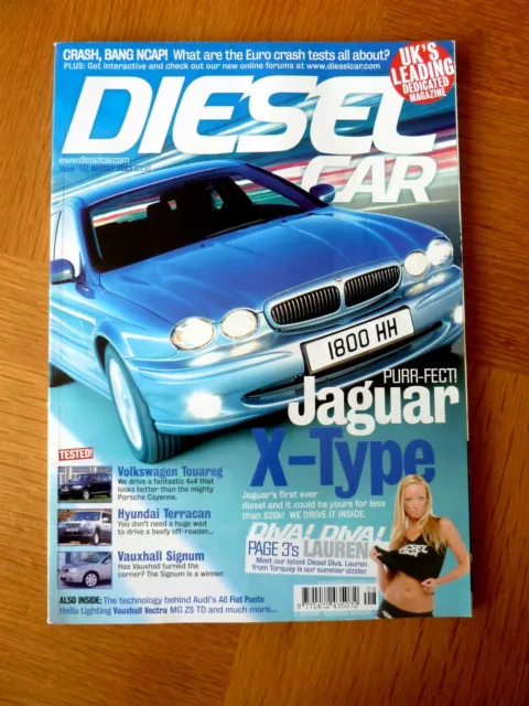 DIESEL CAR Magazine Issue 183 August 2003Jag, VW, Hyundai, Vauxhall, Fiat, Seat