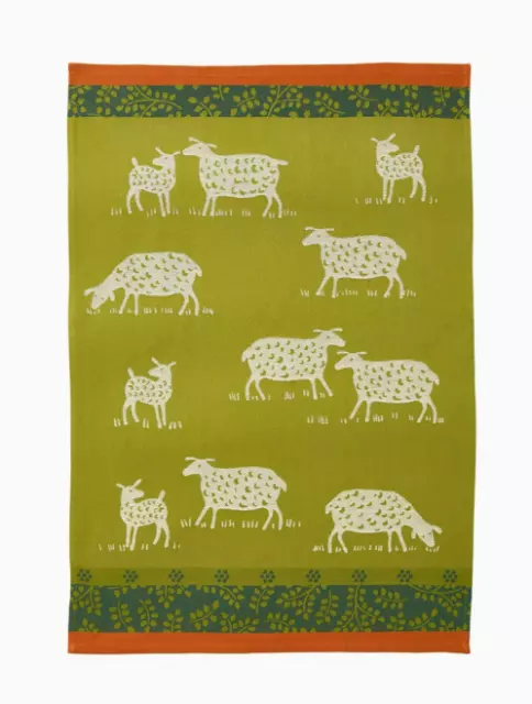 COUCKE, Pâturage (Pasture) French Jacquard Kitchen / Tea Towel, 100% Cotton