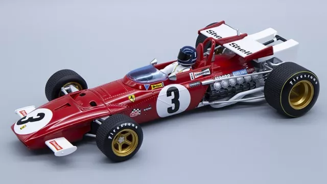 Modellauto Auto formel 1 F1 Maßstab 1:18 Tecnomodel Ferari 312B Gp Mexiko Ickx '