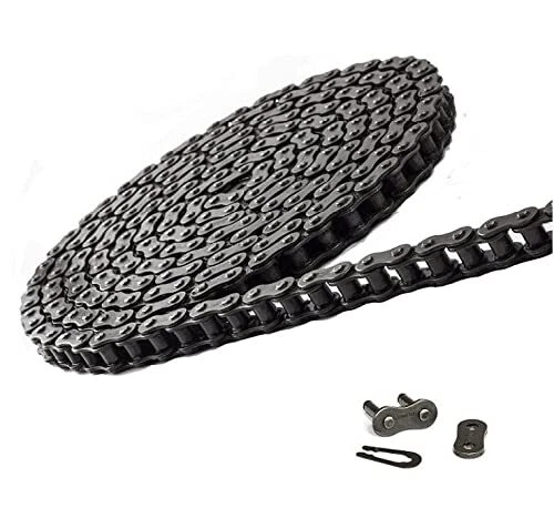 35H Heavy Duty Roller Chain 10 Feet with 1 Connecting Link, 35H Chain