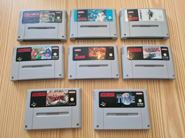 Super Nintendo Snes Konvolut 8 SPIELE Klassiker Spiele Sammlung nur MODULE