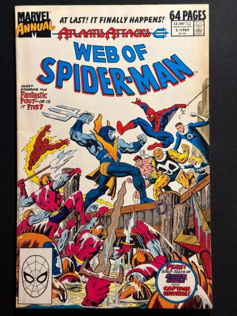 Marvel Comics Web of Spider-Man Annual! Issue #5! 1989