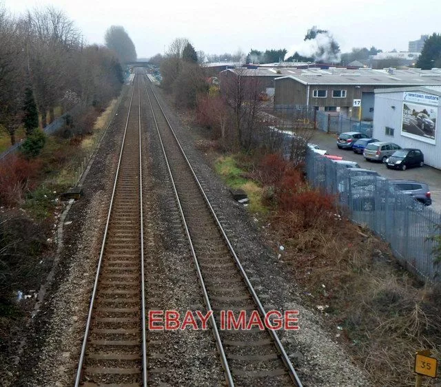 Photo  A Distant View Of Cwmbran Railway Station A View South From Station Road