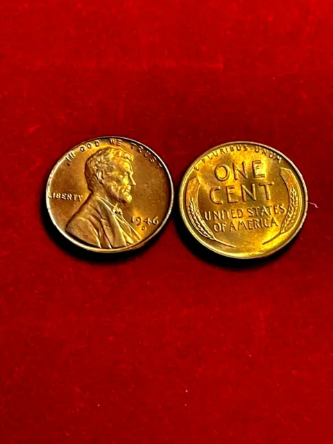 1946 D Lincoln Wheat Penny Choice Uncirculated Red Cent