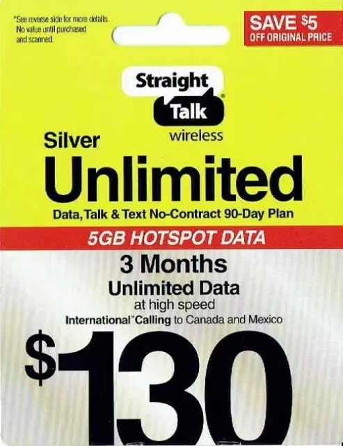 Straight Talk Wireless 3 months 5GB Unlimited Data
