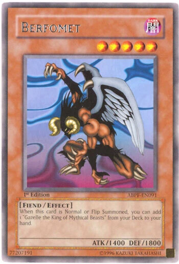 Yu-Gi-Oh Card - ABPF-EN091 - BERFOMET (rare) - NM