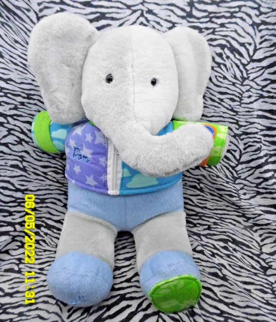 Ce/ Lansay Doudou Peluche Activite Pom Famille Babar 35Cm  Neuf Musique Hs