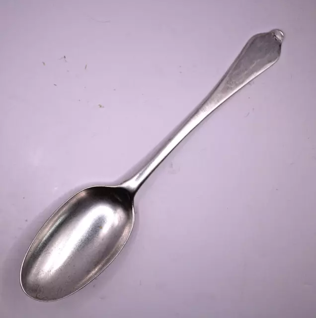 Rare Queen Anne silver rattail dognosed desert spoon..L 1708.