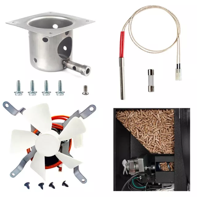 Grill Ersatzteile Kit Feuertopf Hot Rod Schnecke Motor Induktionslüfter Set